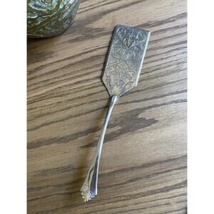 Vintage Royal Limited Silver Plate Lasagna Server With Gold Accent Cake Server